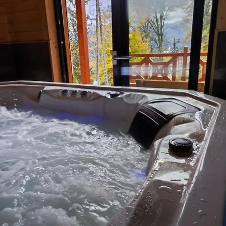 Dom Drewniany Z Sauna I Jacuzzi W Szklarskiej Porebie Szklarska Poreba Exterior photo